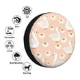 thumbnail image 4 of Sikiie Geese and Flower PVC Leather Spare Tire Wheel Cover Spare Tire Cover, for Car Truck SUV Camper Trailer Universal Fit(14-17in)-15 inch, 4 of 6
