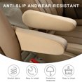 thumbnail image 4 of NOGIS 2 PCS Car Front Seat Armrest Covers, Soft Elastic Fabric Auto Arm Rest Protector, Breathable Front Seat Armrest Cover Replacement, Universal Vehicle Interior Decor Accessories (Beige), 4 of 6