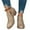 Khaki |#26, variant on Kopltyrfg Womens Slip on Ankle Boots V Cutout Round Toe Chunky Stacked Low Heel Booties Fashion Side Zipper High Top Comfortable Short Boots Women's Casual Dress Block Heel Walking Booties (Brown,42)