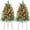 2pcs A-2, variant on Yexmas 2PCS Small Outdoor Christmas Trees with LED Lights,30" Artificial Xmas Decora for Porch,Yard,Pathway,Garden,PVC