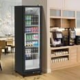 thumbnail image 2 of Commercial Glass Door Display Refrigerator, 11.6 Cu. Ft. Merchandiser Refrigerator Upright Freezer Beverage Cooler, Display Cooler Case Fridge with Adjustable Shelves, Drink Organizers, Black, 2 of 5