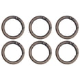 thumbnail image 6 of Abbraccia 6x6pcs O Rings 32mm for Keychains Handbag Strap Craft Red Bronze, 6 of 10