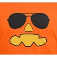 thumbnail image 4 of Old Glory Mens Pumpkin Face with Aviator Sunglasses Costume Short Sleeve Graphic T Shirt, 4 of 6
