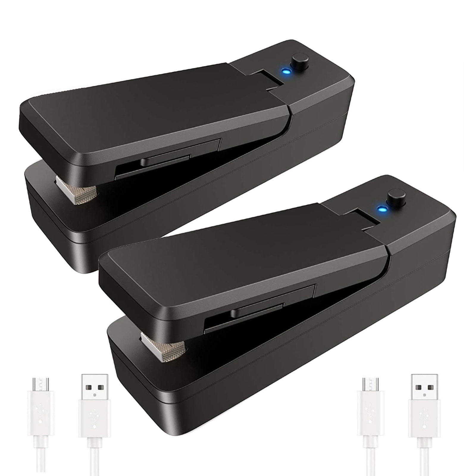 Mini Bag Sealer (NEW VERSION), 2PACK Rechargeable Heat Sealers, 2 in 1 Portable Sealer and