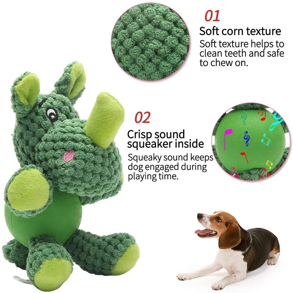 Sterling Plush and Durable Dog Toys with Chew Guard Technology and Squeakers 
