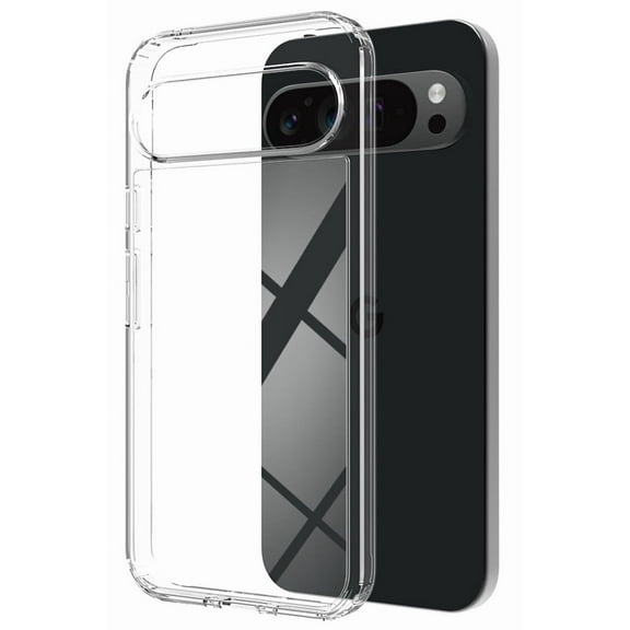 Clear Case for Google Pixel 9 / Pixel 9 Pro, Aquaflex Semi-Flexible TPU [Shock Absorbing] Transparent Phone Cover