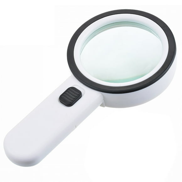 Mistaha 30X Double-Layer Optical Glass Magnifying Lens with LED Light for Antiques Collecting and Reading, CE ROHS Certified - Paper Box Packaging