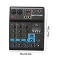 thumbnail image 4 of Mixeur Professionnel Console de Mixage Sonore 4 Canaux pour Contrôleur d'Interface DJ Table Numérique Nouvelle Carte, 4 of 8