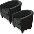 thumbnail image 1 of LINLIN Club Chair Slipcover, tub chair covers 2 piece, Universal Spandex Pattern Armchair Sofa Cover Cover Couch Slipcover for Living Room Club Bar Counter, 1 of 7