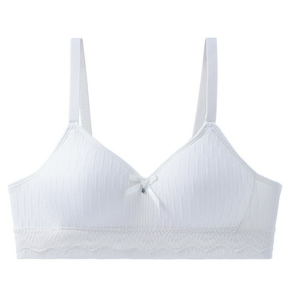 KyCheLot Big Girls Bra with Adjustable Straps Wireless Comfort Breathable Underwear Bras for Everyday 14-18 Years