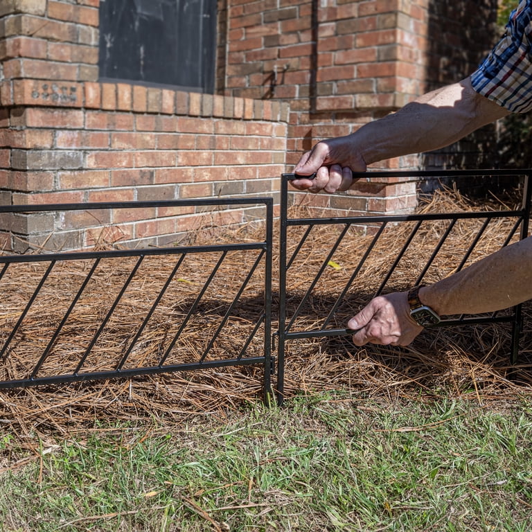 Expert Gardener Garden Border Edging, Steel Diagonal Design photo 8