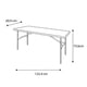 thumbnail image 5 of mesa rectangular plegable 122.4 x 60.9 x 73.6 cm blanco polietileno, 5 of 5
