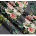 thumbnail image 3 of Soimoi Cotton Voile Fabric Leaves & Ranunculus Floral Fabric Prints By Yard 56 Inch Wide, 3 of 7