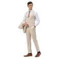 thumbnail image 2 of Tazzio Ultra Slim Solid 3 Piece Suit Set, 15 Color Options, 2 of 4