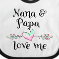 thumbnail image 4 of Inktastic Nana and Papa Love Me Heart Grandchild Boys or Girls Baby Bib, 4 of 4