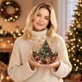 thumbnail image 3 of Christmas Pearl Diamond Art Hanging Ornament Kit - Christmas Pearl Art DIY Hanging Ornament Kit, ChristmasPearl Pendant Hangings Decor, Diamond Arts Window Suncatchers Holiday Wreath, 3 of 6