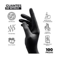 thumbnail image 4 of Guantes De Nitrilo Vinil Libre De Látex Sin Polvo Negro, 4 of 5