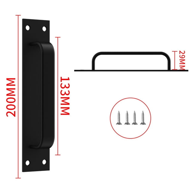 Luckyn Poignée de Porte en Bois Fenêtre Alliage d'Aluminium Balcon Verre Surface Montée