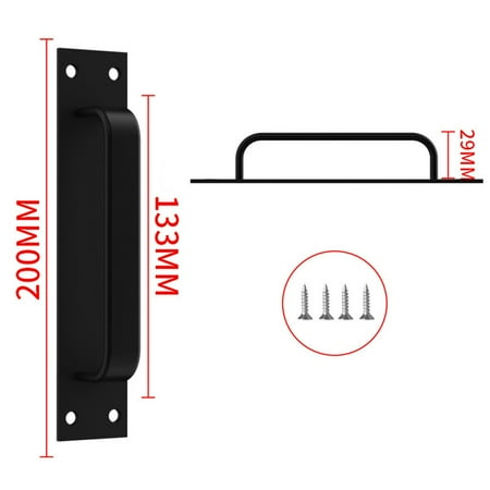 

Lylong Home Essentials Wooden Door Windoww Handle Aluminum Alloy Balcony Glass for Mounted Black