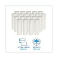 thumbnail image 3 of Boardwalk Repro Low-Density Can Liners 30 gal 0.62 mil 30 x 36 White 10 Bags/Roll 20 Rolls/Carton, 3 of 3