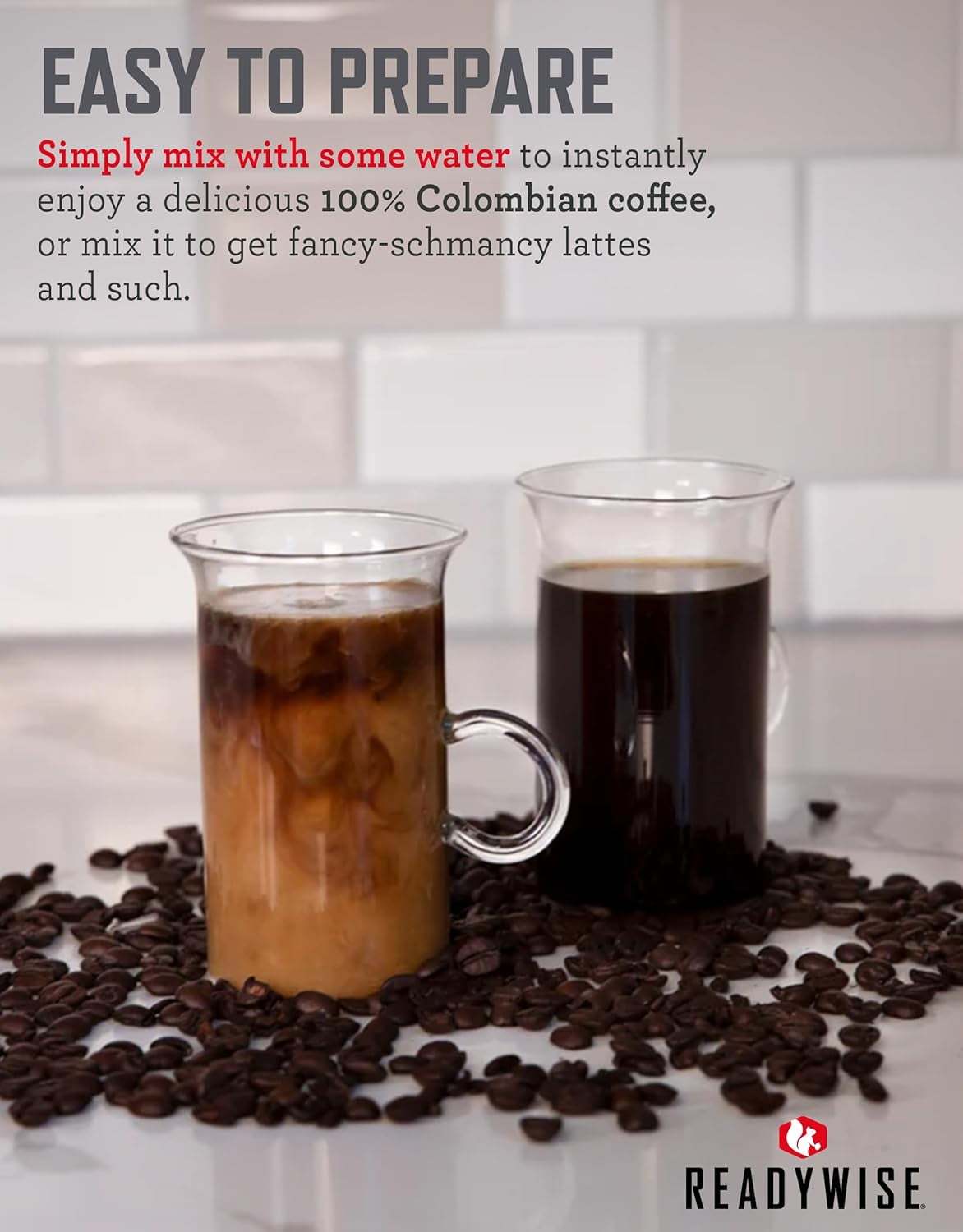 ReadyWise 360 Servings Freeze-Dried Coffee | Long Shelf Life Emergency Coffee