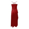 thumbnail image 5 of EliteGoogv Womens Dresses Spaghetti Strap Off Shoulder Long Dresses For Women Side Slit Flowy Fit Summer Dresses Date Night Vacation Party Dresses RD2, 5 of 5