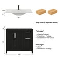 thumbnail image 5 of ELECWISH 36 Inches Bathroom Vanity in Black Finish with Undermount Ceramic Sink, Single Bathroom Vanity with Top, 2-Door Cabinet and 2 Drawers, 5 of 19