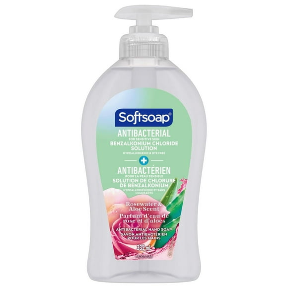 Softsoap Savon Liquide Antibactérien pour Mains Sensibles, Bouteille de 332 ml Bouteille de 332 ml