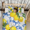 thumbnail image 3 of Lemon Duvet Cover and Pillowcase Set for Single Bedding, Bedroom Accessories for Kids Teens, 3 of 5