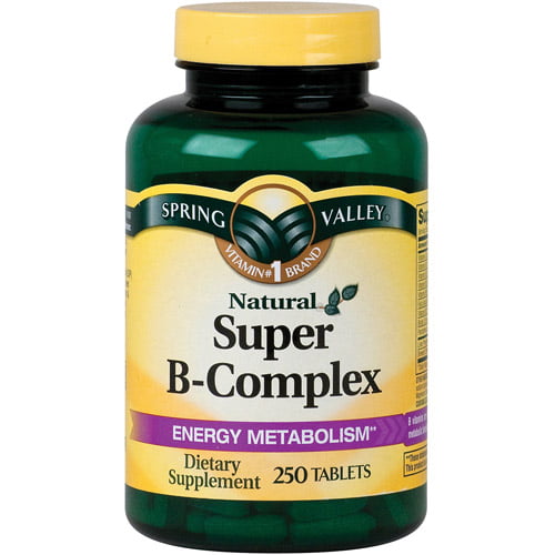 Spring Valley Natural Tablets Super B-Complex Tablets, 250 count ...