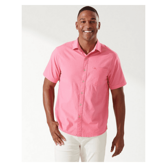 Tommy Bahama Nova Wave Camp Shirt, Pink, S