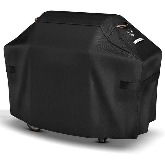 55 Inch Grill Cover for Outdoor Grill,600D Durable  -Proof BBQ Cover,Fade Resistant Gas Grill Cover with Straps,3-4 Burner Barbecue Cover for Weber Char-Broil Nexgrill,etc