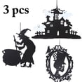 thumbnail image 1 of 3PCS Hanging Ornament Creative Skeleton Head Door Hanging Sign for Halloween, 1 of 10