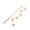 Yellow, variant on Felt Pom Pom Cat Wand Toy - 16" Wooden Teaser Stick with Interactive Fruit & Flower Plush Beads and Jingle Bell, Natural Wool Cat Charmer String Toy for Indoor Cats, Kittens, and Active Play