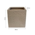 thumbnail image 2 of Jardinera Cuadrada Efecto Ladrillo Gris claro AGBOX | Resistente y Estilizada | Ideal para Jardines, Terrazas e Interiores | Diseño Decorativo y Funcional, 2 of 3
