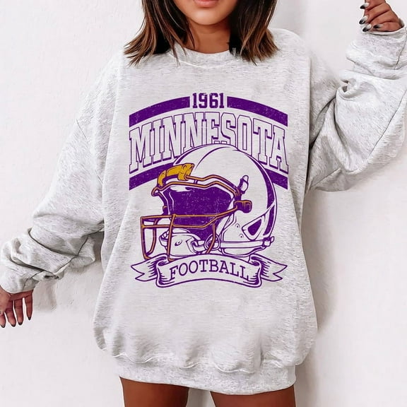 Vintage 90s Style Minnesota Football Sweatshirt, Game Day Shirt, Minnesota Team Football Shirt