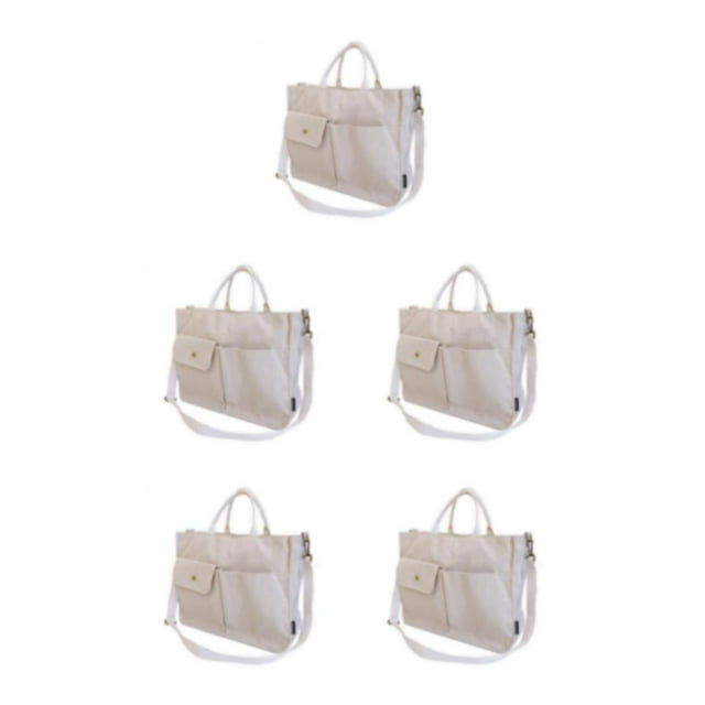 Transemion Add Touch Of Elegance To Look With Practical Shoulder Bag Practical Gifts creamy white 5Set