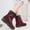 Red, variant on OKBOP Women's Snow Boots-Winter Fashion Tall Brown Boots for Women Warm Christmas Chelsea Womens Shoes Womens Boots