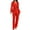 Red, variant on Casual Jumpsuit Long Sleeve Belted Sequin Jumpsuit Women'S Jumpsuit Purple M