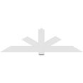 thumbnail image 4 of 84"W x 24 1/2"H x 2"D x 6"F, 7/12 Pitch, Kennewick Architectural Grade PVC Gable Bracket, 4 of 8