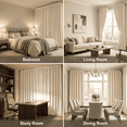 thumbnail image 6 of SNITIE 2 Panels Luxury Velvet Light Filtering Curtains, Thermal Insulated Grommet Drapes for Living Room, Super Soft Window Curtains for Home Decor, 6 of 8
