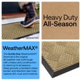 thumbnail image 3 of GORILLA GRIP Outside Doormat, WeatherMax Waterproof Indoor Outdoor Door Mat, 29x17 Beige Diamond, 3 of 9