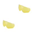 thumbnail image 3 of Soidarity Sombrero para bicicleta de carretera, gafas fáciles de desmontar, lente de ciclismo, equipo de protección solar desmontable moldeado Amarillo 2piezas, 3 of 6