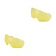 thumbnail image 4 of Greeniant Sombrero para bicicleta de carretera, gafas fáciles de desmontar, lente de ciclismo, equipo de protección solar desmontable moldeado Amarillo 2piezas, 4 of 6