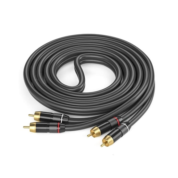 2RCA Male to 2RCA Male Aux Cable Stereo Aux Cord Amplifiers Connection Wire