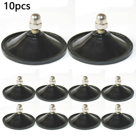 

GLFILL 10× M6 Nut Thumb Screw Large Suction Cups/Pad Suckers Turn Plastic/Rubber Black