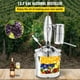 thumbnail image 2 of VEVOR 50L 13.2Gal Destilador de alcohol de agua 304 Acero inoxidable Alcohol Caldera para hacer vino Kit casero con termómetro para whisky Brandy Essential, plateado, 2 of 9