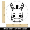 thumbnail image 2 of Charming Kawaii Chibi Donkey Mule Face Blushing Cheeks Farm Self-Inking Rubber Stamp Ink Stamper - Pink Ink - Small 3/4 Inch, 2 of 7