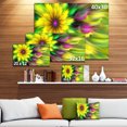 thumbnail image 3 of Danse de Fleur Exotique Jaune - Impression sur Toile Florale, 3 of 4