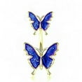thumbnail image 6 of K-KED Double Butterfly Fashion Body Piercing Belly Navel Rings Drop Dangle Delicate Jewelry -7, 6 of 9